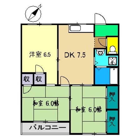 マンションベスタの物件間取画像